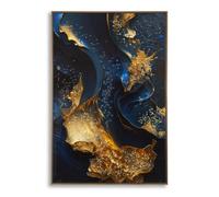 Décoration murale impression sur étoile avec cadre adromède Mauro Ferretti Laccata Bleu 60x4x90 cm