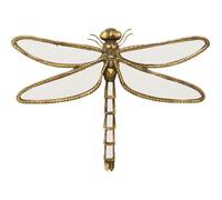 Kare Design Décoration Murale Dragonfly Miroir, Or, Miroir Doré, Verre, Animal Libelle, Insecte, Deco Intérieur, Décoration Chambre, Salon, Couloir, Bureau, Cadeau, 27x35x4 cm (H/L/P)