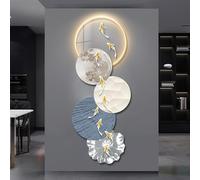 Décoration murale LED 3D avec télécommande - Grande suspension verticale pour salon, chambre, entrée, couloir - Décoration d'intérieur unique