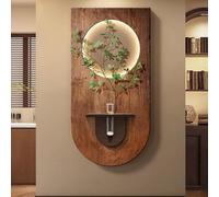 Décoration murale LED 3D, sculpture en grès avec lumière, décoration d'intérieur créative et moderne pour salon et chambre à coucher, 70 x 140 cm