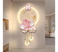 Décoration Murale LED Lumineuse, Sculptures murales 3D représentant Un Paysage Moderne, pour Salon, Chambre, Couloir, entrée, intérieur de Maison (50 x 120 cm / 19,6 x 47,2 Pouces)