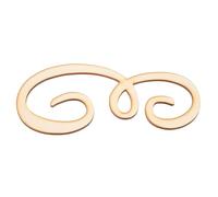 Décoration Murale Lettre Bois Cursive Non Peinte 12 Pouces | Alphabet Mural en Bois, Style Rustique Beige, pour Shower et Anniversaire