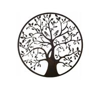 Décoration murale - L'HERITIER DU TEMPS - Applique Murale Fronton Style Arbre de Vie - Fer patiné - Marron-Noir