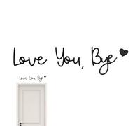 Décoration murale Love You Bye, décoration murale Love Art | Signe de script d’amour en bois | Panneau de décoration de porte de maison en bois, Love You Bye à la mode, panneau de décoration murale po