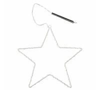 Décoration murale lumière led étoile en métal enfant Rex London Blanc 1,7x30x31 cm