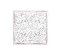 Décoration murale - Mandala - Bois blanchi - 61 x 61 cm