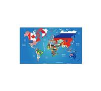 Décoration murale Mappemonde à gratter