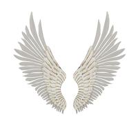 Décoration murale Mauro Ferretti Ali Natural Coppia (x2) Blanc 43,8x2,5x104 cm