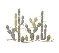 Mauro Ferretti Cadre en métal Cactus 90 x 2,5 x 64 cm Multicolore