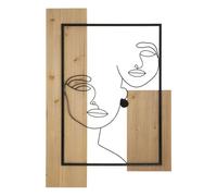 PANNEAU MURAL FACE AU FER ET AU BOIS