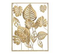 Décoration murale Mauro Ferretti Jungle Ret Doré 60x80x6,5 cm