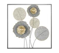 Mauro Ferretti Décoration murale Sqity Gris 50 x 3,8 x 50 cm