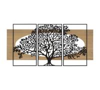 Déco Murale Encadrée "Arbre" 176cm Naturel & Noir
