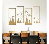 Decoration Murale Métal Forêt De Montagne Art Mural Tableaux Decoratifs