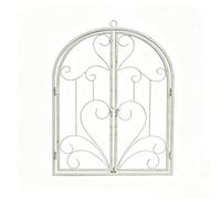 Decoration Murale Metal pour Salon Chambre Balcon Jardin, Treillis Support Plante Grimpante Exterieur, Décoration Fer Forgé pour Jardin Terrasse, Decoration Maison Vintage, Deco Mariage Champetre