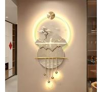 Décoration Murale Moderne 3D, Art Mural D'EntréE en 3D, Grand Tableau Et Sculpture Lumineuse À LED - Art Mural LED pour Entrée, Chambre, Salon Et Bureau(B)