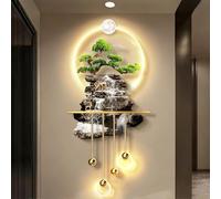 Décoration Murale Moderne 3D, Art Mural D'EntréE en 3D, Grand Tableau Et Sculpture Lumineuse À LED - Art Mural LED pour Entrée, Chambre, Salon Et Bureau(F)