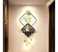 Décoration Murale Moderne 3D, Art Mural D'EntréE en 3D, Grand Tableau Et Sculpture Lumineuse À LED - Art Mural LED pour Entrée, Chambre, Salon Et Bureau(C)