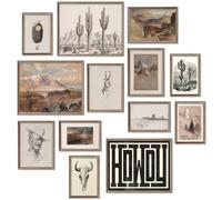 Décoration murale occidentale vintage, cow-boy, paysage bohème, canyons, cactus, désert, sud-ouest, images esthétiques, œuvres d'art rustiques du sud-ouest pour décoration de chambre, chambre à
