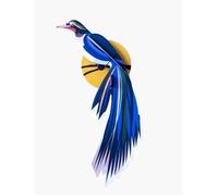 Décoration murale oiseau du paradis Flores (puzzle 3D - 6 pièces) support carton animaux volatile diy