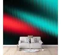 Décoration Murale Ondulation, Papier Peint Intissé Couleurs de l'La foudre 300x256cm Chambre enfant fresque murale créative design moderne art mural décoratif salon chambre couverture complète