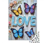 Décoration Murale Papillon Carton Extra Épais Puzzle De Bricolage 12 Ans+ Jeu De Famille Stimulant Belle Décoration Idée Cadeau 70x50cm/1000pcs