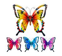 Décoration Murale Papillon en Métal 4 pièces de décoration rustique et