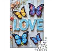 Décoration Murale Papillon Puzzle 1000 Pièces pour Adultes, Papier Recyclé Premium, Carton Solide, Décoration Intérieure, Art Mural, Défi Mental, Jeu Éducatif 52x38cm/1000pcs