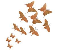 Décoration Murale Papillons - Ensemble de 15 Pièces d'art Métallique Artisanal | Dagelijkse Gezichtsverzorging,Voor Nachtroutine Vette en Gevoelige Huid