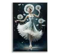 Décoration murale peinture sur toile avec cadre Mauro Ferretti Laccato Dancing B Multicolore 72x4x102 cm