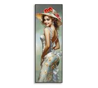 Tableau Peinture "Elegant II" 52x152cm Multicolore
