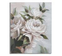 Décoration murale peinture sur toile fleurs et feuilles Mauro Ferretti Multicolore 100x3,7x80 cm