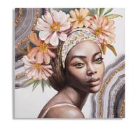 Décoration murale peinture sur toile Mauro Ferretti Naomi A Multicolore 100x3x100 cm