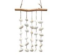 Décoration murale plage Carillons à vent décoratifs Naturel Boho | Art mural en coquillages pour salon, chambre, mariage, porte, intérieur, extérieur, crèche, été, étagère