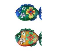 Décoration Murale Poisson En Métal Ornement À Suspendre Artisanal Décoration Murale Extérieure Ornements D'extérieur