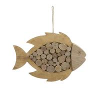Décoration murale poisson suspendue Mauro Ferretti Beige 42,5x2x28,5 cm