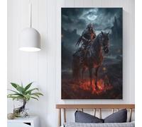 Décoration murale pour chambre à coucher « Soldat de l'ombre » : jolie image prête à accrocher, 50 x 75 cm