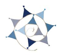 Décoration Murale pour Chambre d ', Drapeaux à Franges en Mousseline de Coton de 2.6m, banderoles pour décorations de pépinière, guirlandes murales suspendues