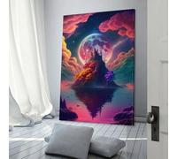 Décoration murale pour salon, thème The_castle_on_Stone_island, pour adolescents, Game Boys, toile 30 x 45 cm