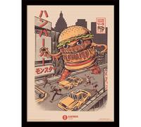 Décoration murale Pyramid Burgerzilla Marron 33x1,5x43 cm