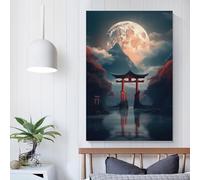 Décoration murale représentant un panda céleste sacré pour chambre d'adolescent, pour salle de jeux, pour garçons, grande toile abstraite, 40 x 60 cm
