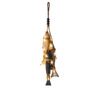 Décoration Murale Représentant Un Poisson En Bois Pendentif Lumineux Pour
