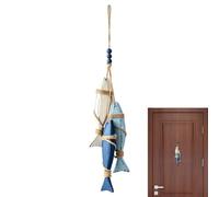 Décoration Murale Représentant Un Poisson En Bois Pendentif Lumineux Pour