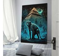 Décoration murale représentant une bête mythique, idéale pour le salon, la chambre, le bureau ou la salle de bain, 40 x 60 cm