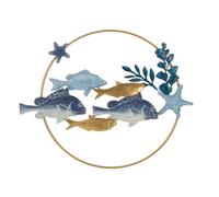 Décoration Murale Ronde en Métal "Marine" 77cm Multicolore
