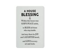 Décoration murale rustique en métal, panneau « Bénédiction de la maison », citation inspirante et humoristique, art mural motivant, panneau familial pour la décoration intérieure, cadeau pour la ma