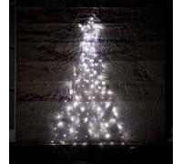 Décoration Murale Sapin de Noël Lumineux à LED Bicolores et Télécommande