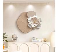 Décoration Murale, Sculptures Murales 3D, Horloge Murale Décorative Moderne Pour La Maison, Peinture Décorative Florale Pour Porche, Salon, Chambre, Entrée, Bureau(A,53 * 60cm)