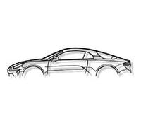 Décoration Murale Alpine - Alpine A110 Noir 100cm
