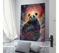 Décoration murale sur toile représentant un panda céleste sacré, idéale pour le salon ou la chambre à coucher, prête à accrocher, 30 x 45 cm